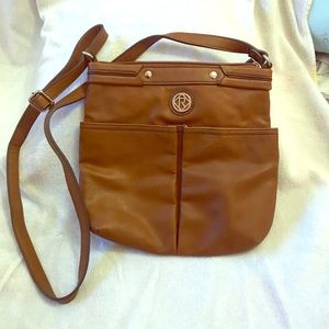 Relic brown leather crossbody